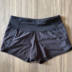 Lululemon Speed Shorts Black Running Athletic Shorts Size 4